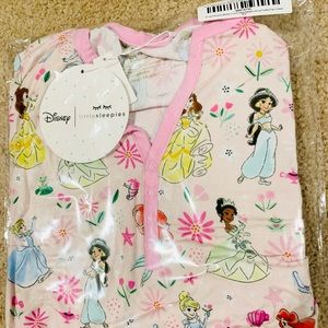 Nib Disney Princess little Sleepies top XS
